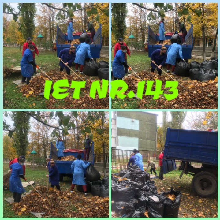 Acțiuni de salubrizare a teritoriului  IET nr.143  organizat de către DETS Buiucani