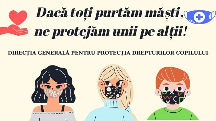Daca toți purtăm măști, ne protejăm unii pe alții!