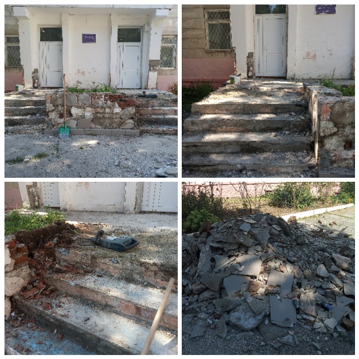 La data de 16.08.2021 în IET nr.143, sectorul Buiucani au dat start lucrările de reparație a intrării centrale a instituției.